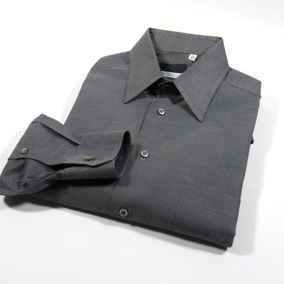 MOSCHINO UOMO Mens Shirt Dobby Print Size 39/Med - Picture 6 of 8